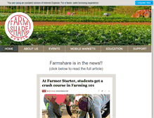 Tablet Screenshot of farmshareaustin.org